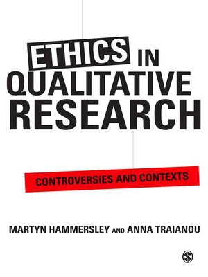cover image of Ethics in Qualitative Research